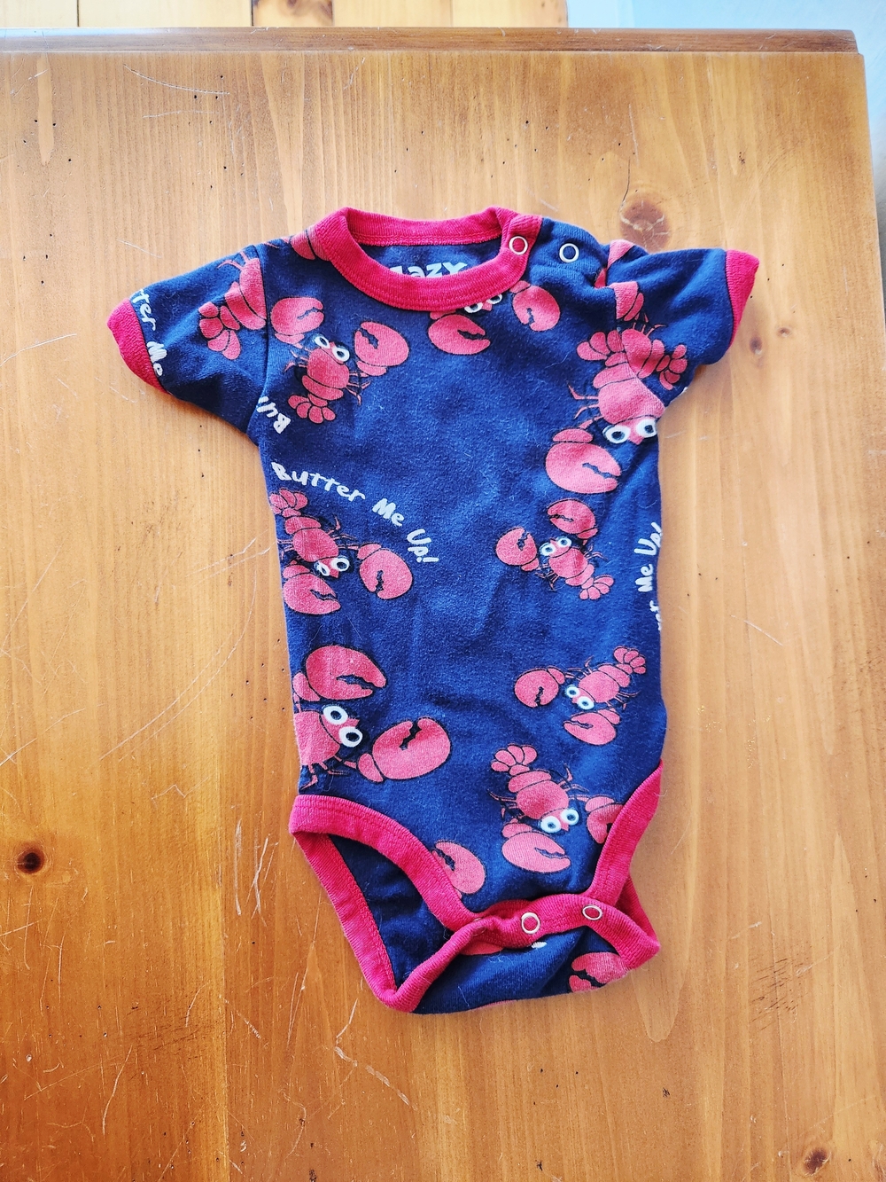 Lazy One 6 Month Lobster Onsie